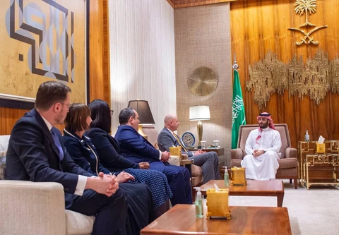 سمو سيدي ولي العهد يستعرض ملف "الرياض إكسبو 2030" مع وفد المكتب الدولي للمعارض