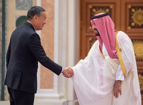 سمو سيدي ولي العهد يستقبل قادة ورؤساء وفود قمة الرياض بين الخليج ورابطة الآسيان