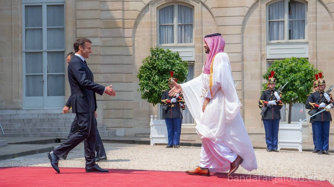 سيدي ولي العهد يلتقي فخامة رئيس الجمهورية الفرنسية في قصر الإليزيه بباريس - صورة 1