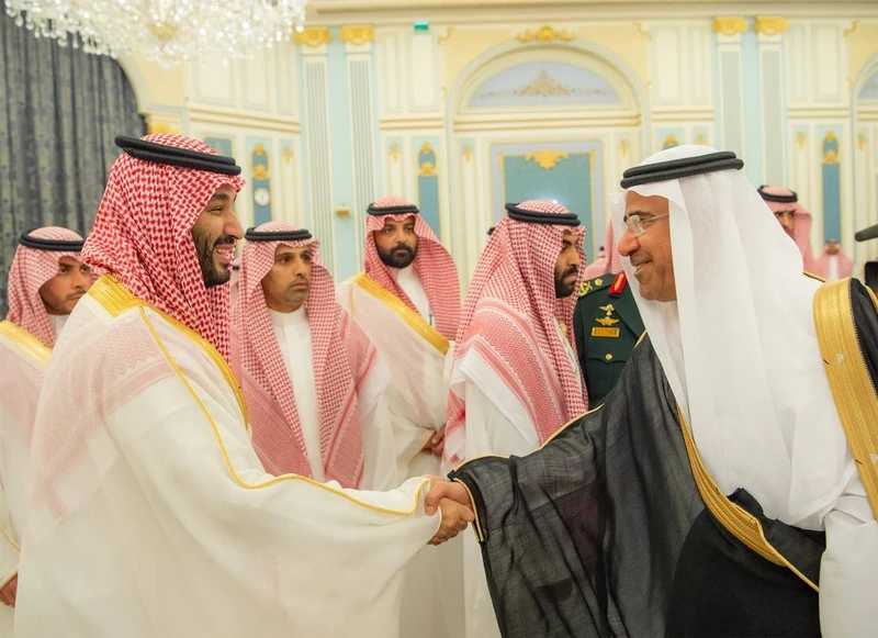 سمو سيدي ولي العهد يستقبل المهنئين بشهر رمضان المبارك - صورة 18