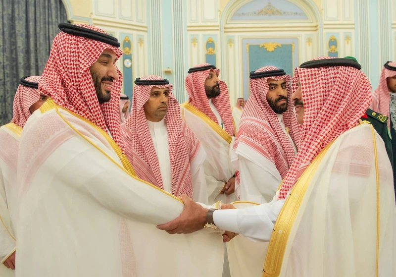 سمو سيدي ولي العهد يستقبل المهنئين بشهر رمضان المبارك - صورة 19