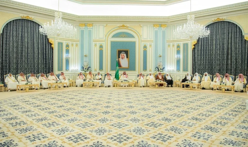 سمو سيدي ولي العهد يستقبل المهنئين بشهر رمضان المبارك - صورة 33