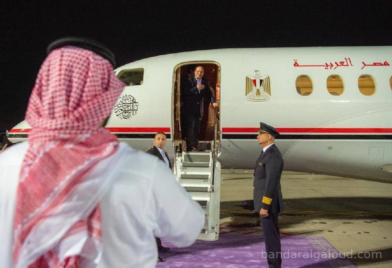 سمو سيدي ولي العهد في مقدمة مودعي فخامة رئيس جمهورية مصر لدى مغادرته - صورة 2