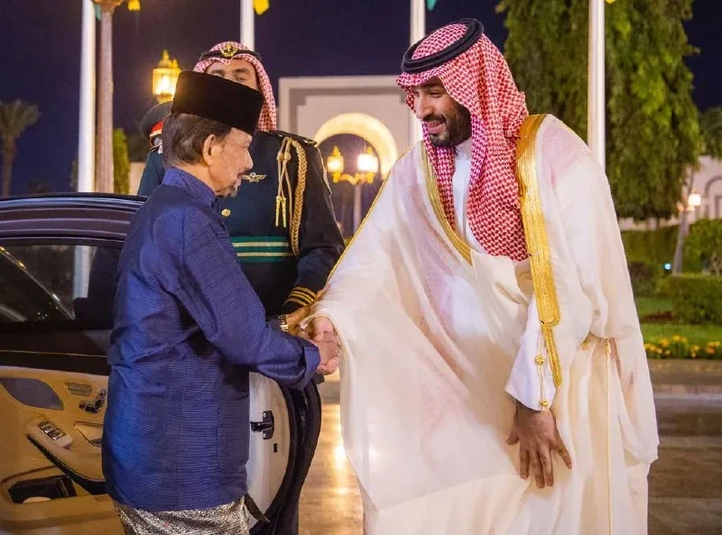 سمو سيدي ولي العهد يستقبل جلالة سلطان بروناي دار السلام في الديوان الملكي بجدة - صورة 11