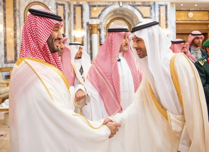 سمو سيدي ولي العهد يستقبل المهنئين بعيد الفطر السعيد. - صورة 21