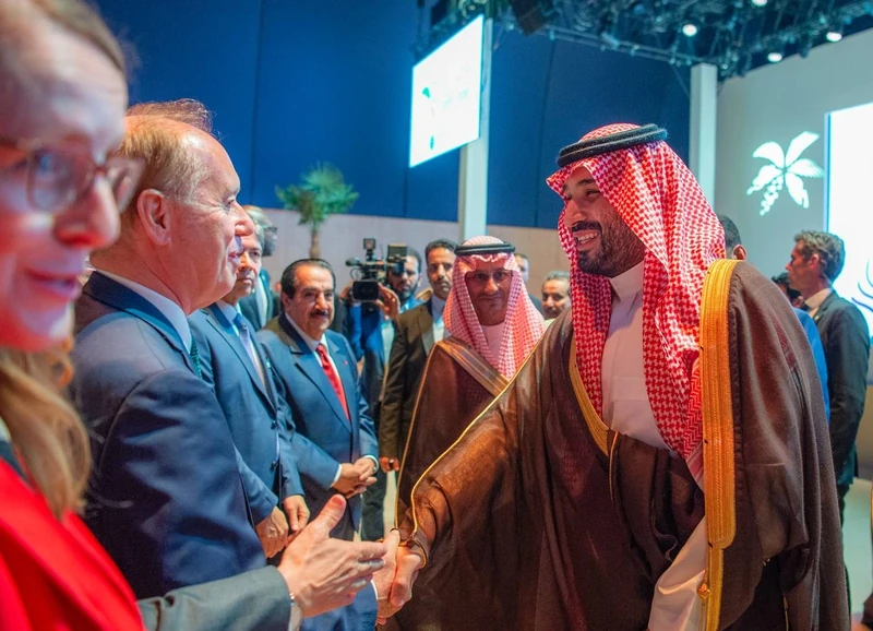 سمو سيدي ولي العهد في حفل استقبال ترشح الرياض لاستضافة "إكسبو 2030" بباريس. - صورة 4