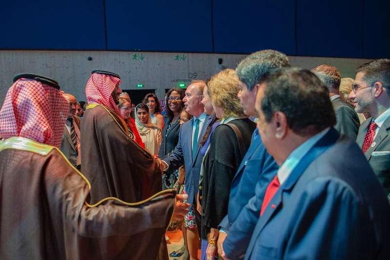 سمو سيدي ولي العهد في حفل استقبال ترشح الرياض لاستضافة "إكسبو 2030" بباريس. - صورة 5