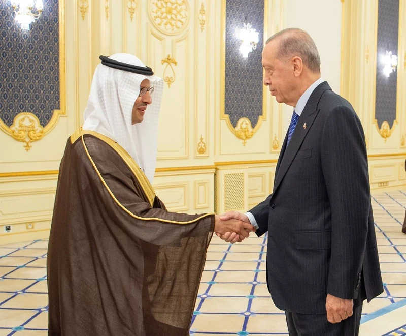 سمو سيدي ولي العهد يستقبل فخامة رئيس جمهورية تركيا في قصر السلام بجدة ويقيم مراسم استقبال رسمية لفخامته - صورة 2