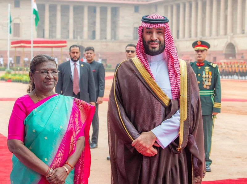 سمو سيدي ولي العهد يلتقي رئيسة جمهورية الهند في القصر الرئاسي بنيودلهي. - صورة 20