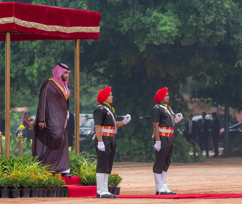 سمو سيدي ولي العهد يلتقي رئيسة جمهورية الهند في القصر الرئاسي بنيودلهي. - صورة 21