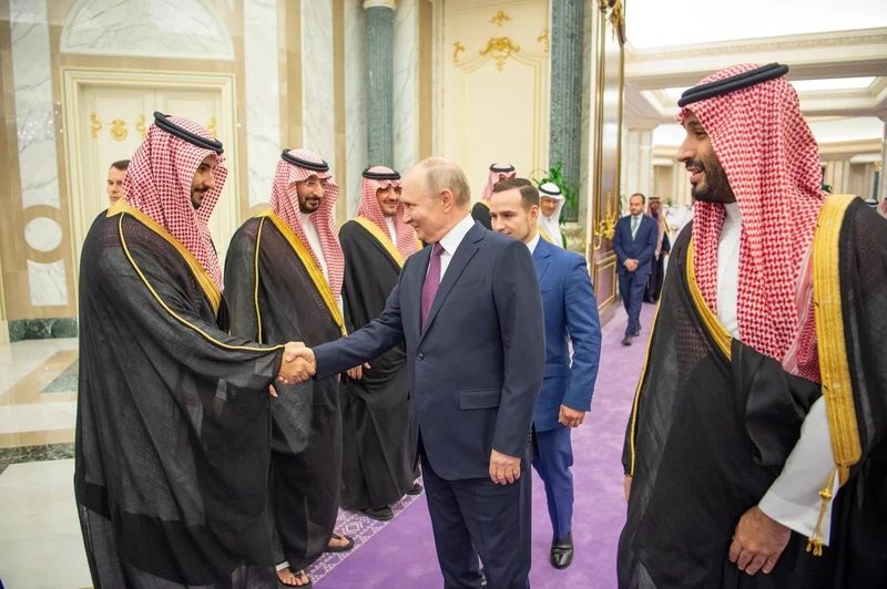 سمو سيدي ولي العهد يستقبل في قصر اليمامة بالرياض فخامة الرئيس فلاديمير بوتين رئيس روسيا الاتحادية - صورة 12