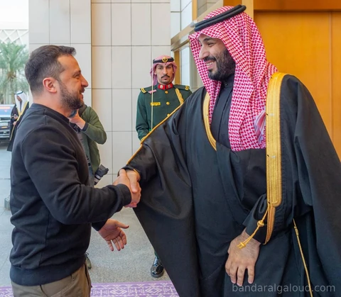 سمو سيدي ولي العهد يستقبل فخامة رئيس جمهورية أوكرانيا