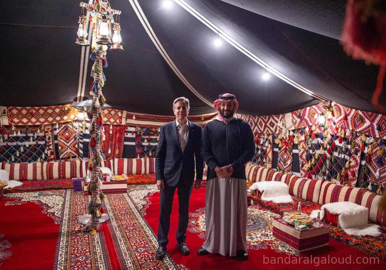 سمو سيدي ولي العهد يلتقي وزير الخارجية الأمريكي في العلا - صورة 1