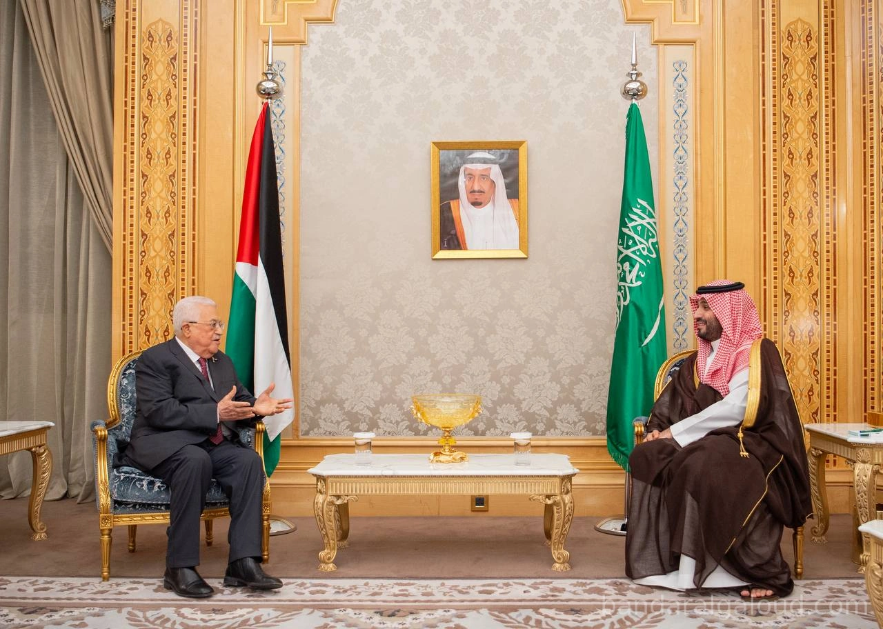 سمو سيدي ولي العهد يستقبل الرئيس الفلسطيني - صورة 1