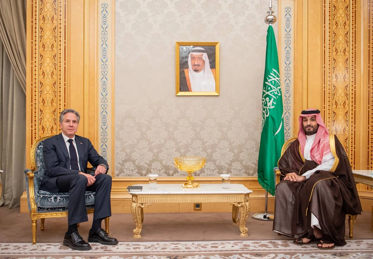 سمو سيدي ولي العهد يستقبل وزير الخارجية الأمريكي - صورة 1