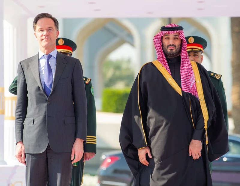 سمو سيدي ولي العهد يستقبل دولة رئيس وزراء مملكة هولندا, وقد أجريت مراسم استقبال لفخامته - صورة 15