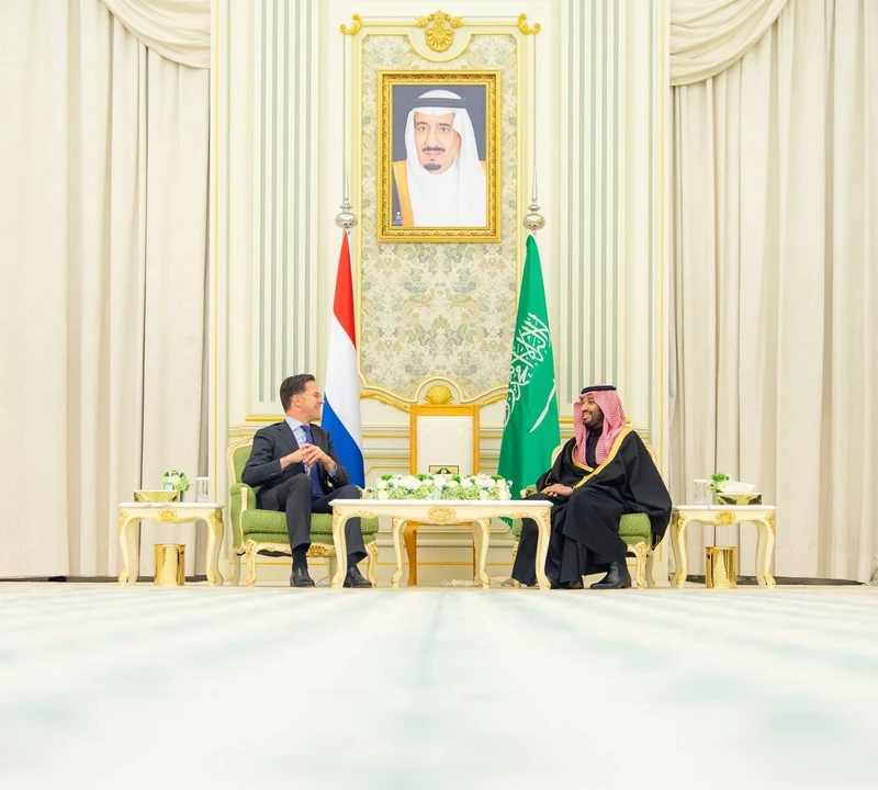 سمو سيدي ولي العهد يستقبل دولة رئيس وزراء مملكة هولندا, وقد أجريت مراسم استقبال لفخامته - صورة 7