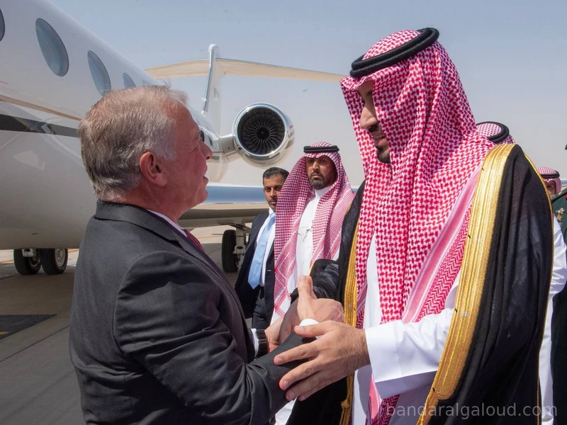 سمو سيدي ولي العهد يستقبل جلالة ملك الأردن لدى وصوله الرياض - صورة 4