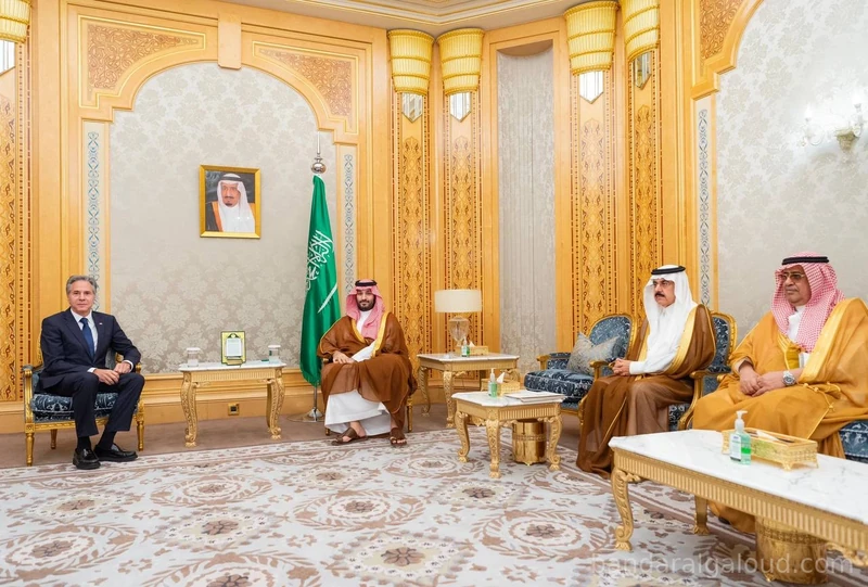 سمو سيدي ولي العهد يستقبل معالي وزير الخارجية الأمريكي - صورة 2