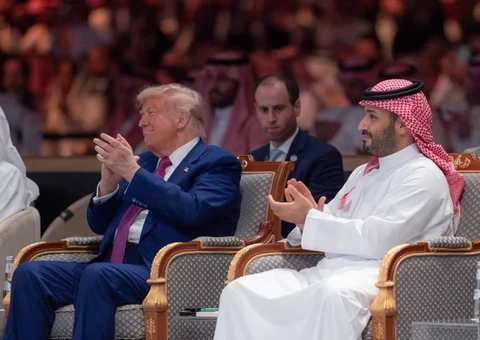سمو سيدي ولي العهد وفخامة الرئيس الأمريكي يشاركان في منتدى الاستثمار السعودي الأمريكي