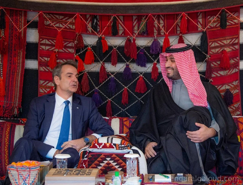 سمو سيدي ولي العهد يستقبل رئيس وزراء اليونان في العلا - صورة 3