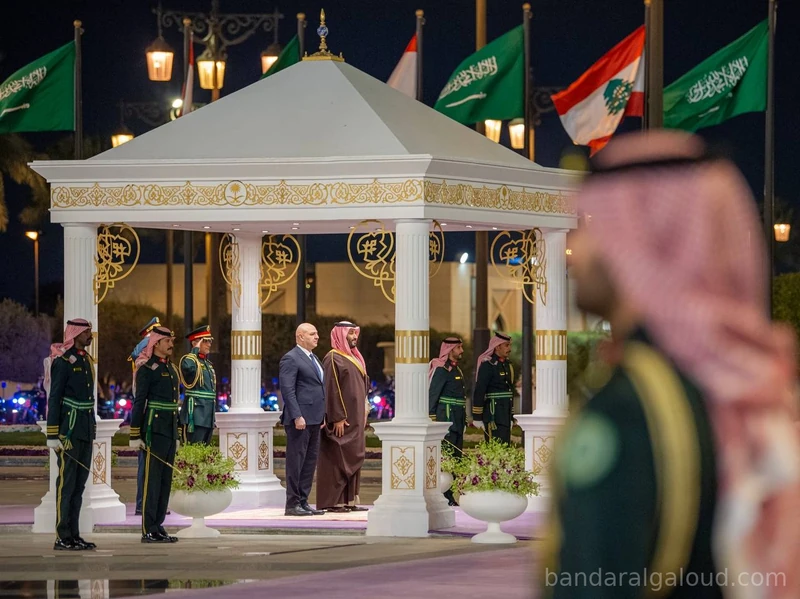 سمو سيدي ولي العهد يستقبل فخامة رئيس الجمهورية اللبنانية في الديوان الملكي. - صورة 5