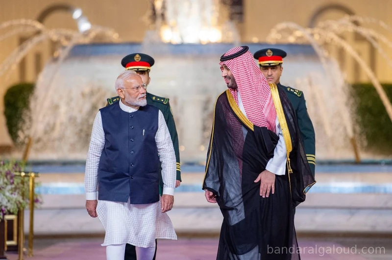 سمو سيدي ولي العهد يستقبل بقصر السلام بجدة دولة رئيس وزراء جمهورية الهند وقد أجريت له مراسم استقبال رسمية - صورة 3