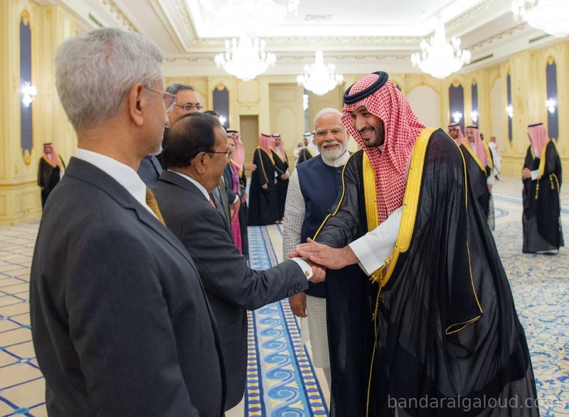 سمو سيدي ولي العهد يستقبل بقصر السلام بجدة دولة رئيس وزراء جمهورية الهند وقد أجريت له مراسم استقبال رسمية - صورة 10