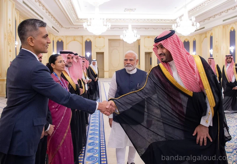 سمو سيدي ولي العهد يستقبل بقصر السلام بجدة دولة رئيس وزراء جمهورية الهند وقد أجريت له مراسم استقبال رسمية - صورة 11