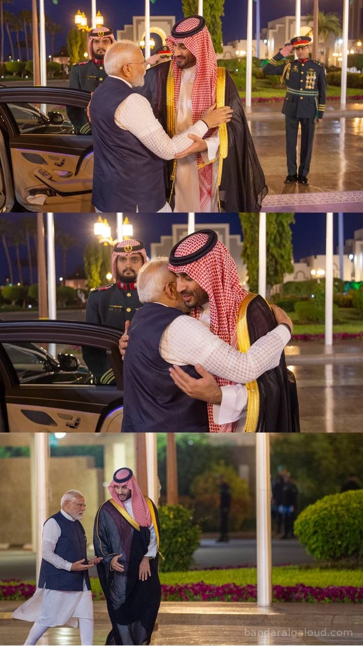 سمو سيدي ولي العهد يستقبل بقصر السلام بجدة دولة رئيس وزراء جمهورية الهند وقد أجريت له مراسم استقبال رسمية - صورة 19