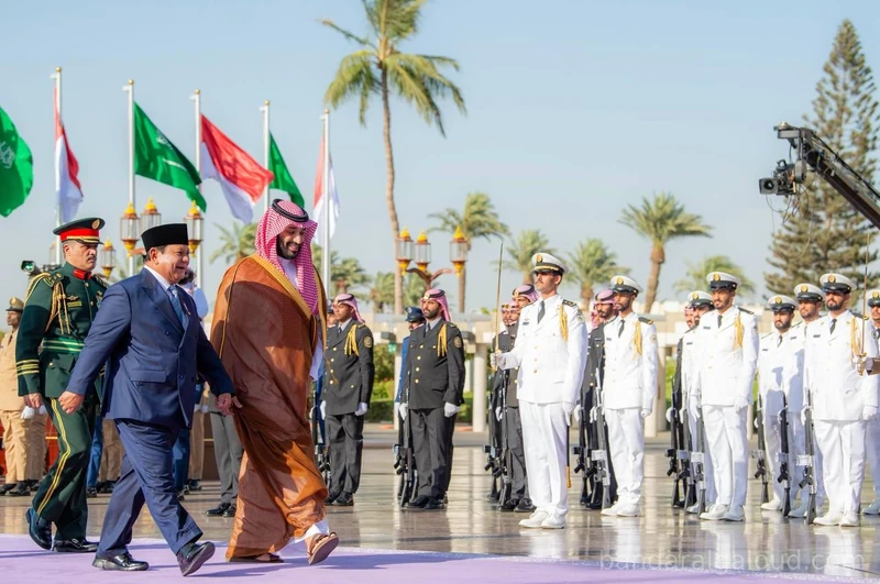 سمو سيدي ولي العهد يستقبل في قصر السلام بجدة، رئيس جمهورية إندونيسيا، ويقيم مراسم استقبال رسمية لفخامته - صورة 4