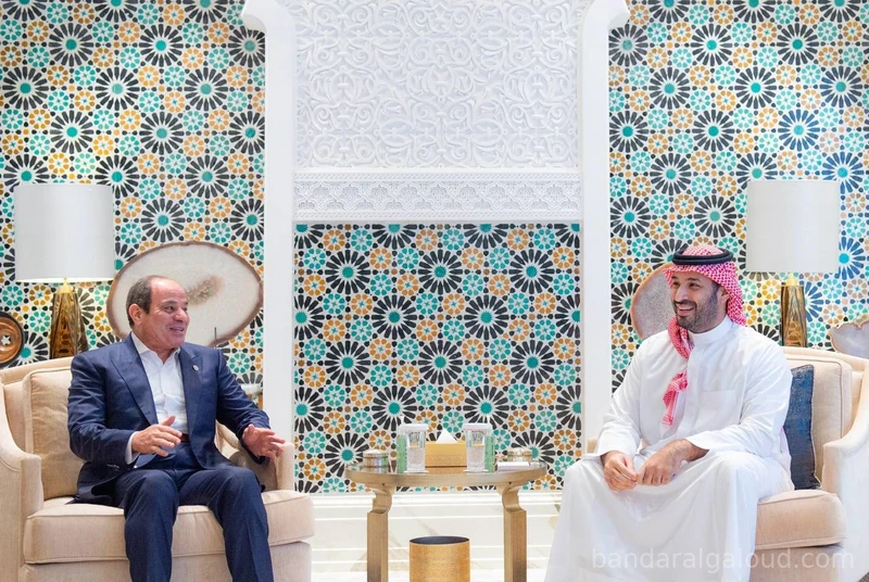 فخامة رئيس جمهورية مصر العربية يصل نيوم وسمو سيدي ولي العهد في مقدمة مستقبليه - صورة 4