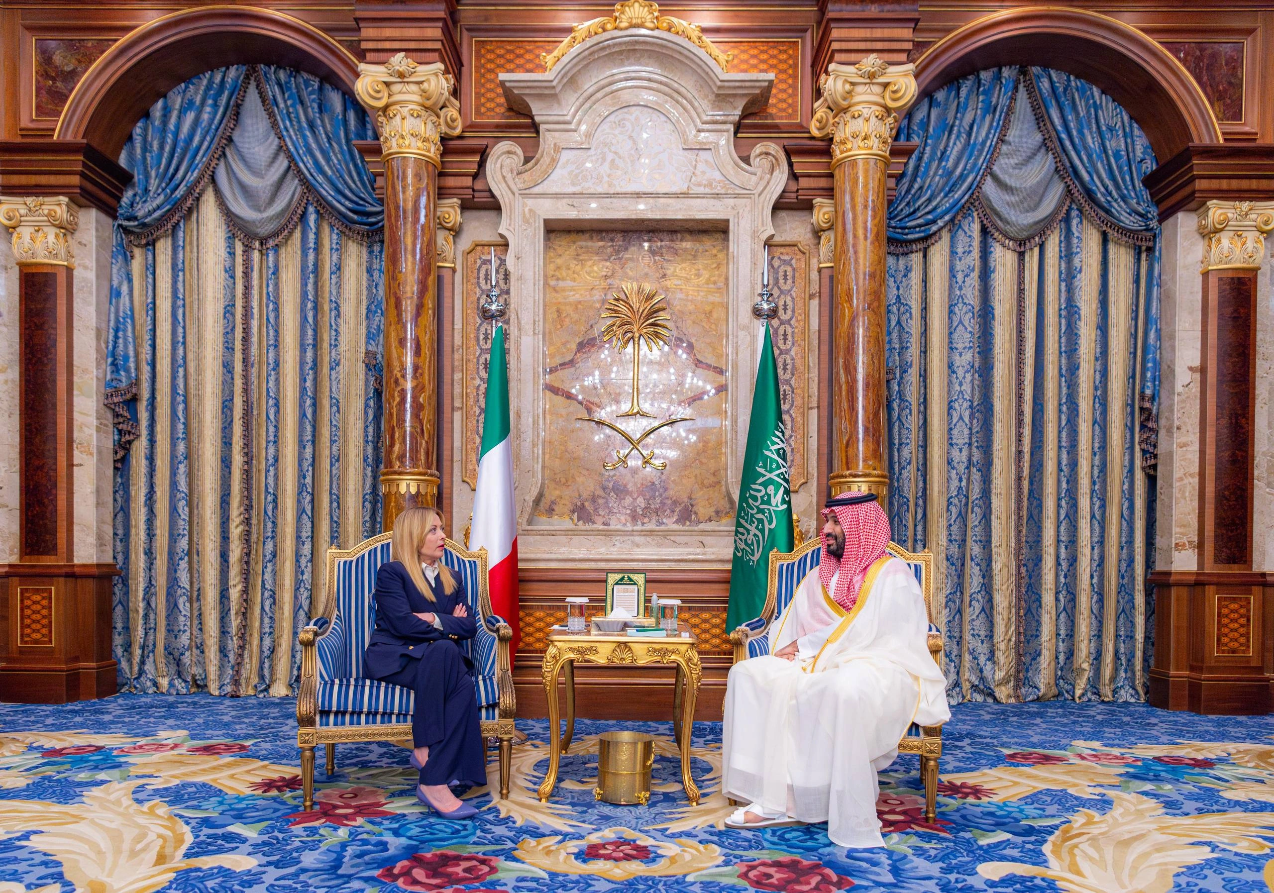 سمو سيدي ولي العهد يلتقي رئيسة وزراء جمهورية إيطاليا - صورة 1