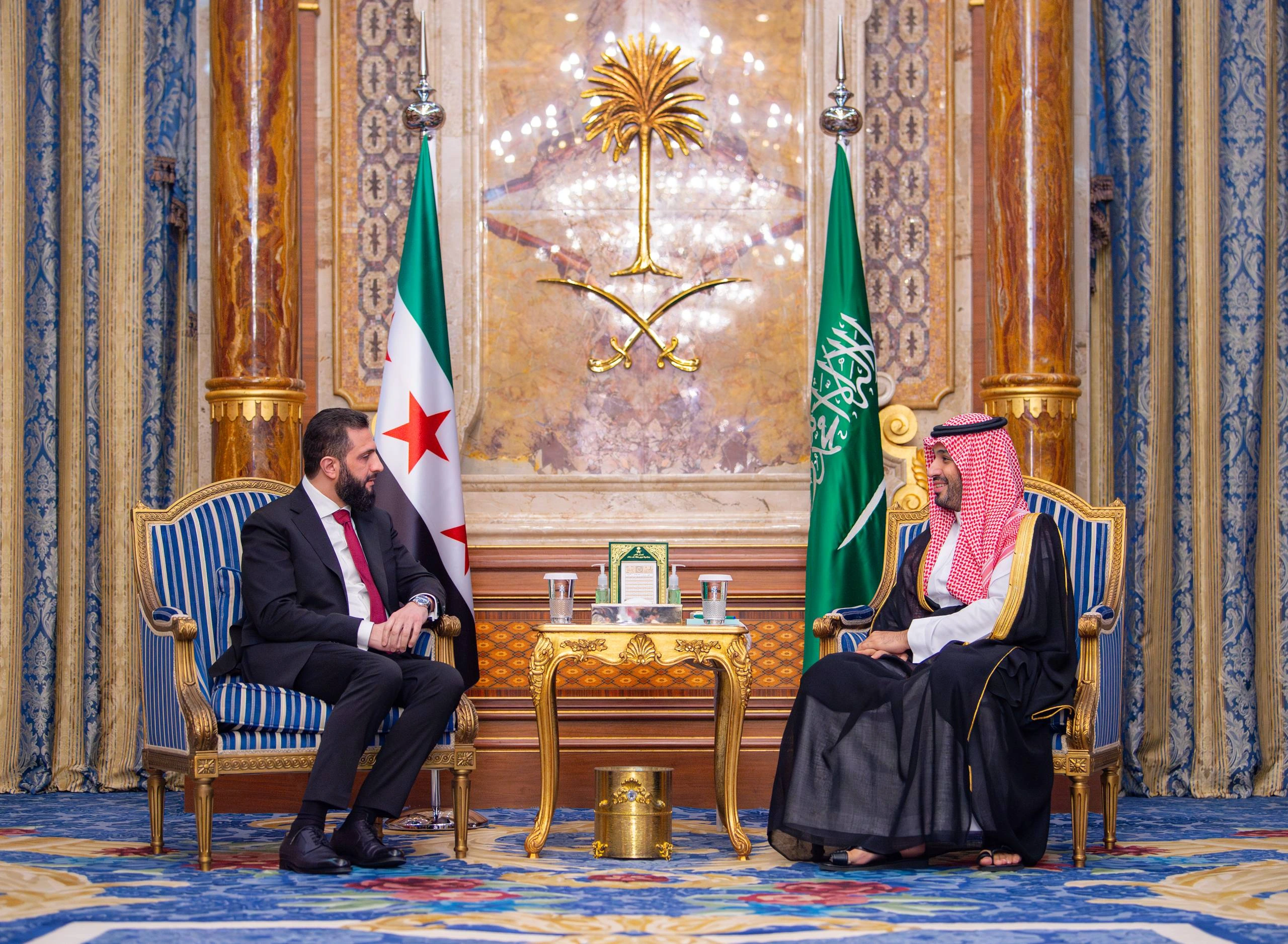 سمو سيدي ولي العهد يلتقي رئيس الجمهورية العربية السورية - صورة 1