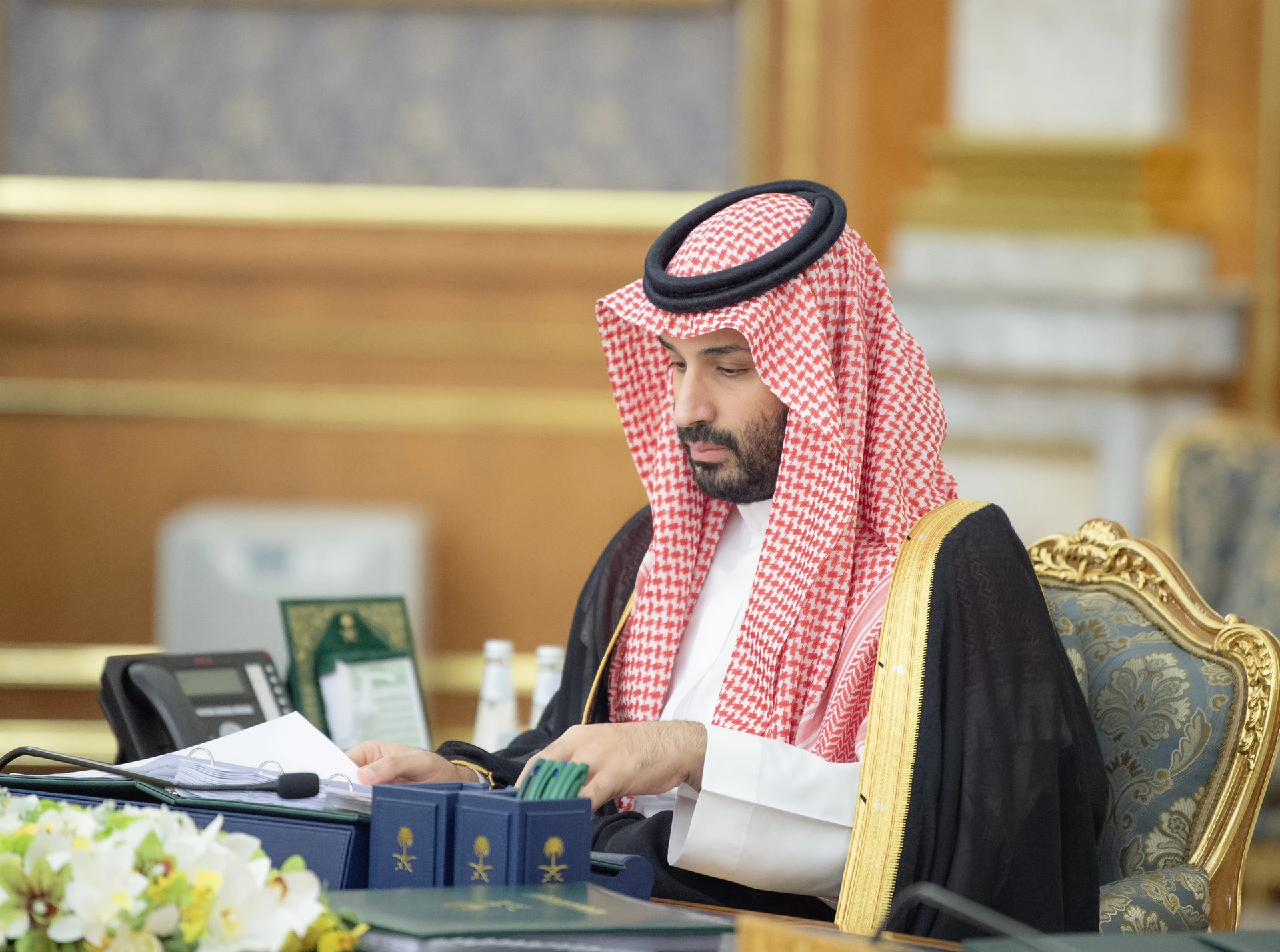 سمو سيدي ولي العهد يرأس جلسة مجلس الوزراء في جدة - صورة 1