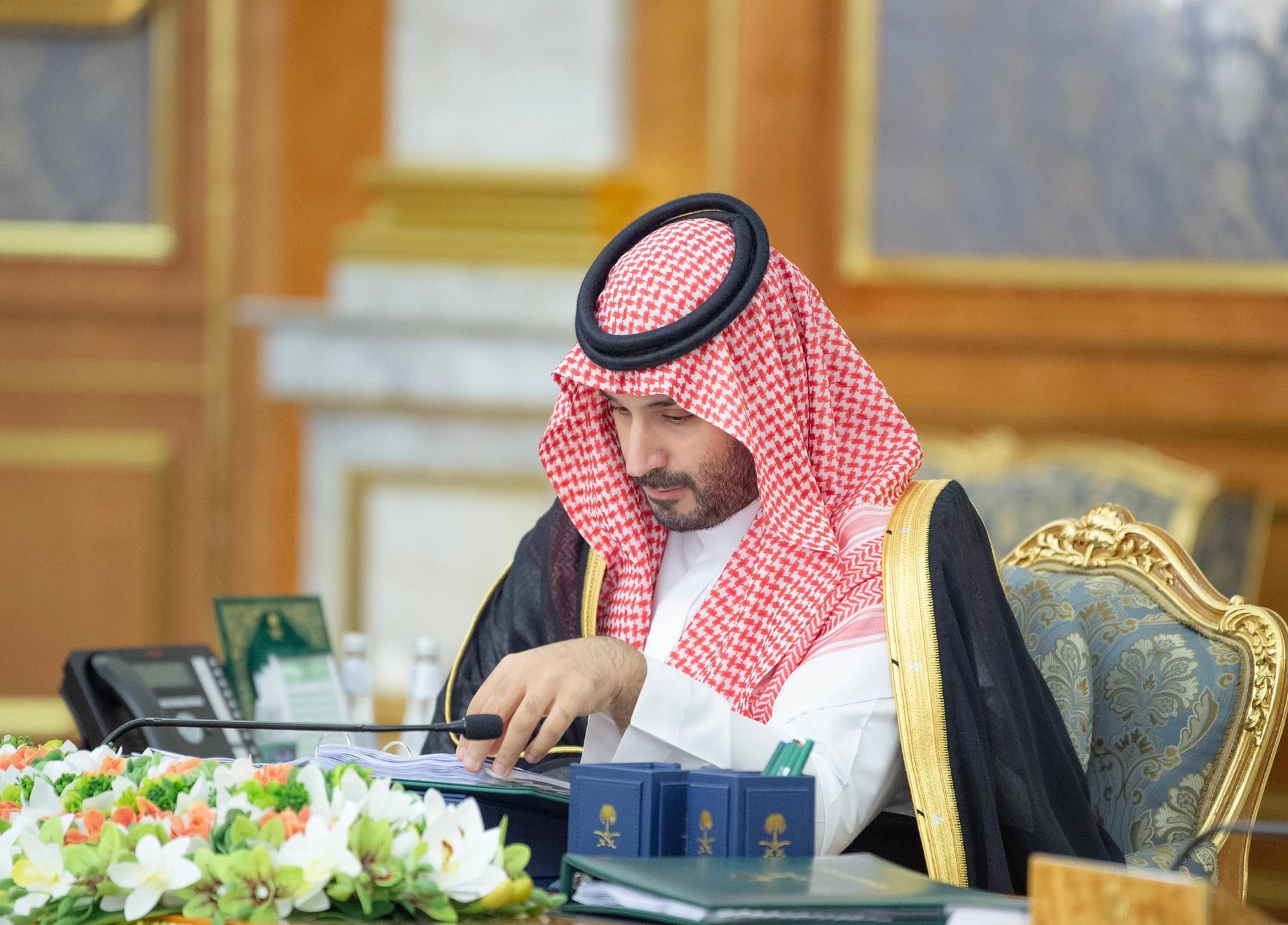 سمو سيدي ولي العهد يرأس جلسة مجلس الوزراء في جدة - صورة 1