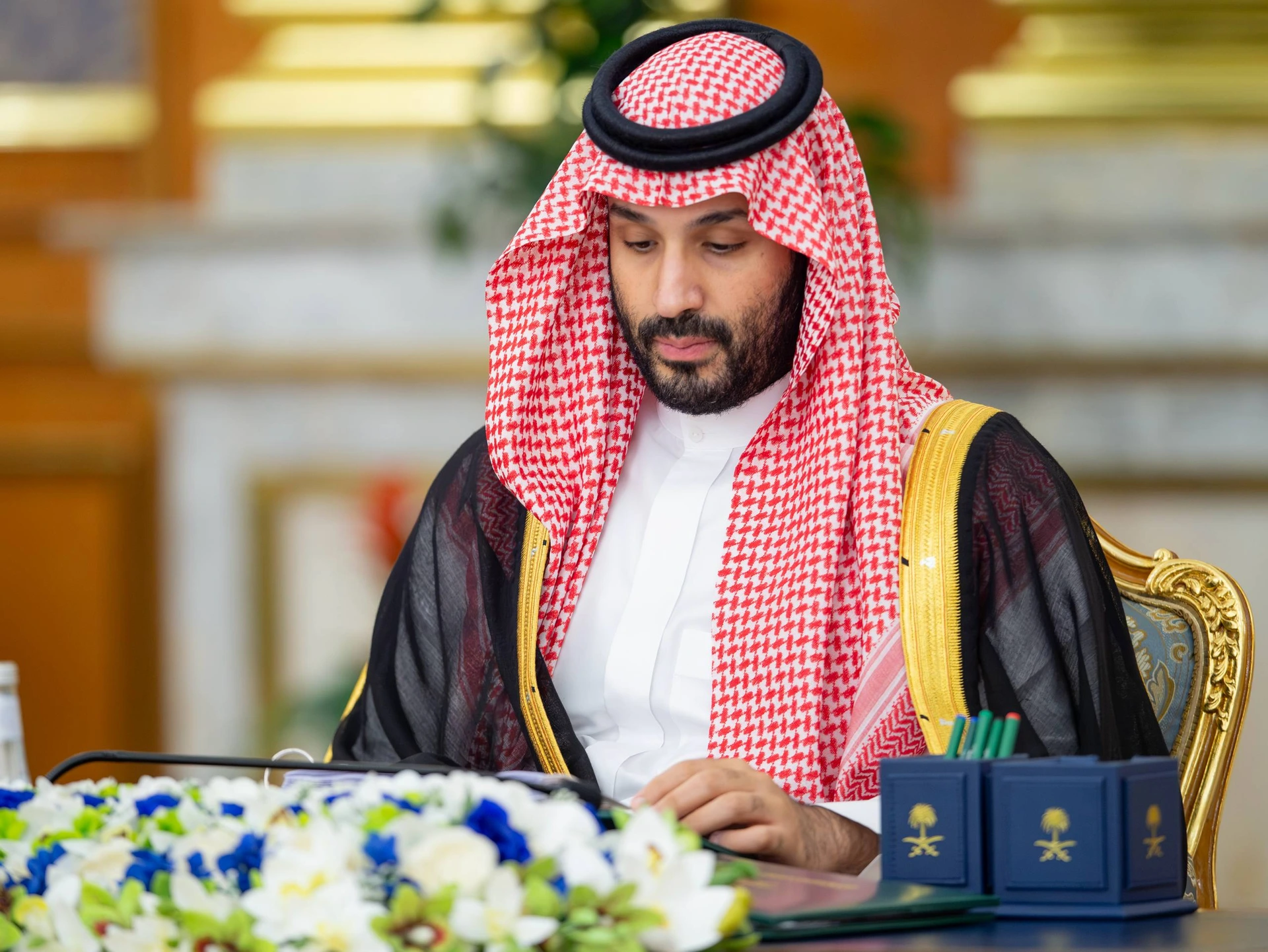 سمو سيدي ولي العهد يرأس جلسة مجلس الوزراء في جدة. - صورة 1