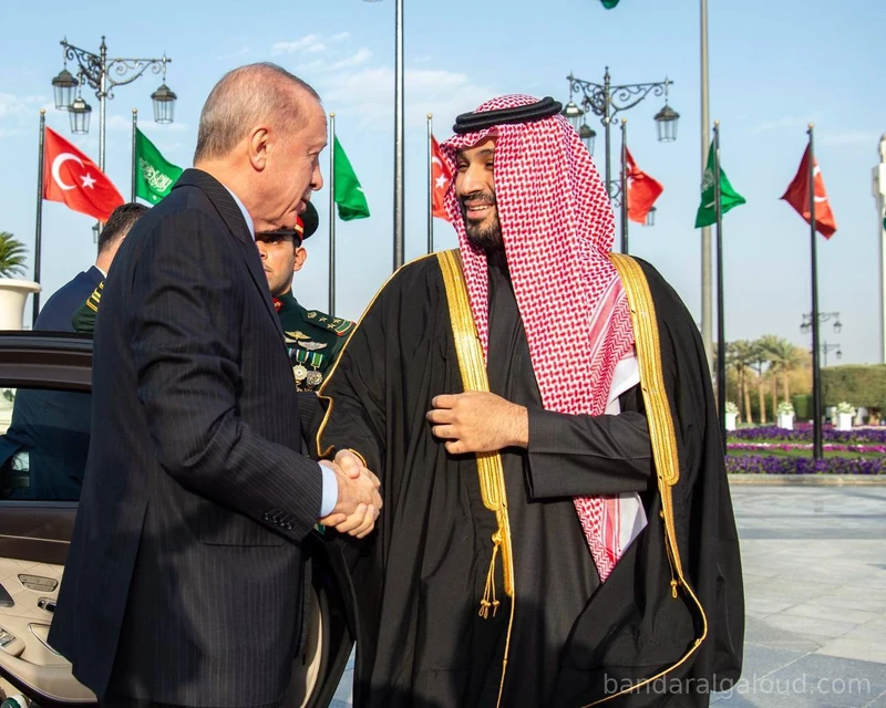 سمو سيدي ولي العهد يستقبل رئيس جمهورية تركيا في قصر اليمامة بالرياض. - صورة 2