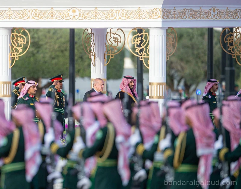 سمو سيدي ولي العهد يستقبل رئيس جمهورية تركيا في قصر اليمامة بالرياض. - صورة 11
