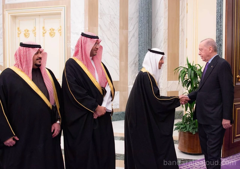سمو سيدي ولي العهد يستقبل رئيس جمهورية تركيا في قصر اليمامة بالرياض. - صورة 13