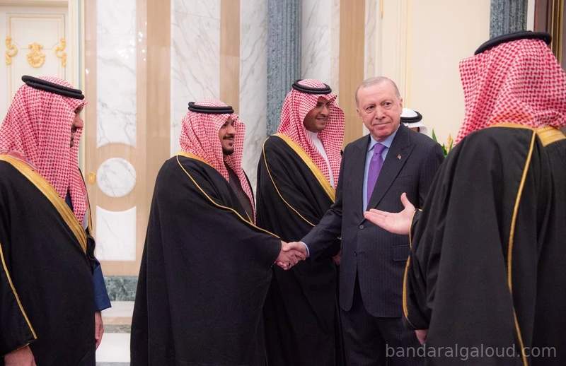 سمو سيدي ولي العهد يستقبل رئيس جمهورية تركيا في قصر اليمامة بالرياض. - صورة 14