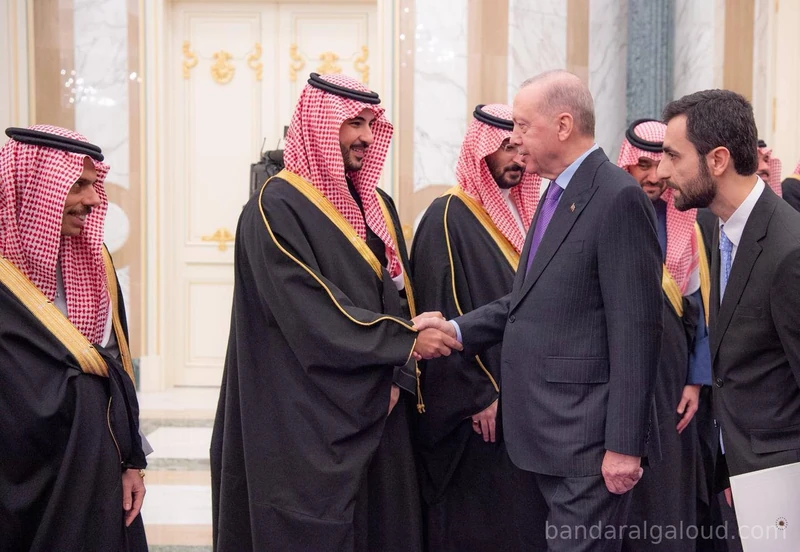 سمو سيدي ولي العهد يستقبل رئيس جمهورية تركيا في قصر اليمامة بالرياض. - صورة 15