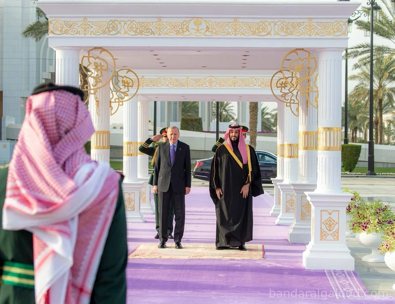 سمو سيدي ولي العهد يستقبل رئيس جمهورية تركيا في قصر اليمامة بالرياض. - صورة 16