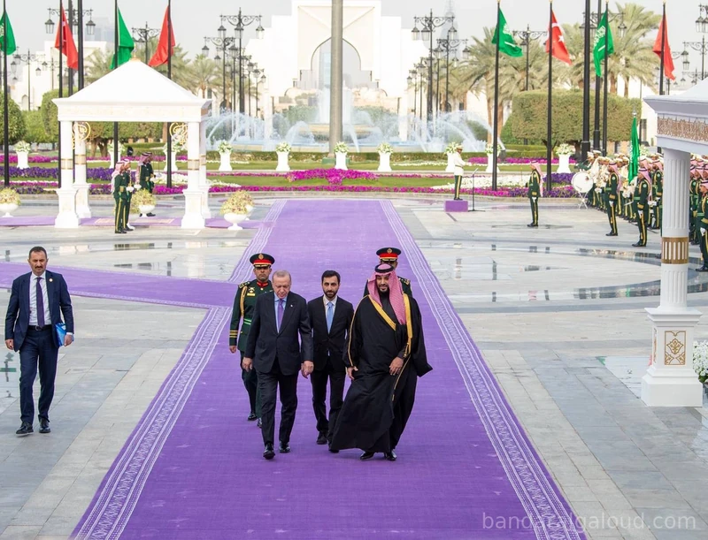 سمو سيدي ولي العهد يستقبل رئيس جمهورية تركيا في قصر اليمامة بالرياض. - صورة 17