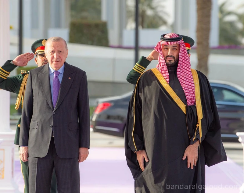 سمو سيدي ولي العهد يستقبل رئيس جمهورية تركيا في قصر اليمامة بالرياض. - صورة 21