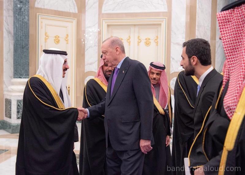 سمو سيدي ولي العهد يستقبل رئيس جمهورية تركيا في قصر اليمامة بالرياض. - صورة 22