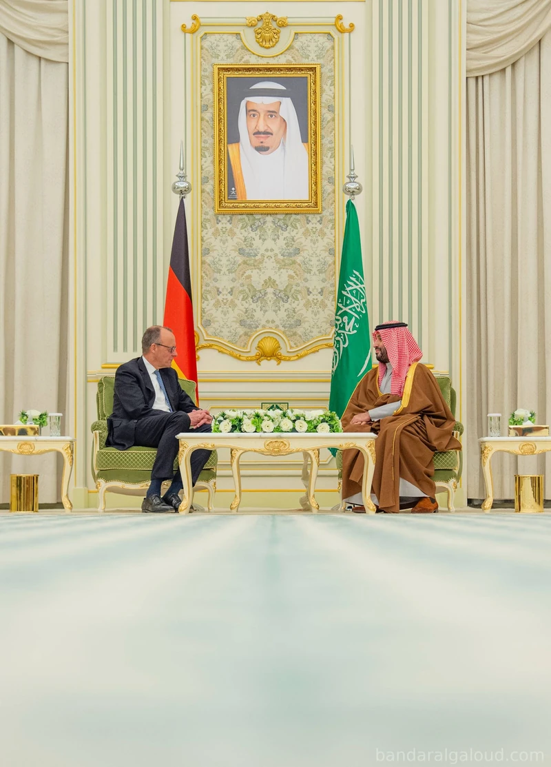 سمو سيدي ولي العهد يستقبل المستشار الألماني في الرياض - صورة 10