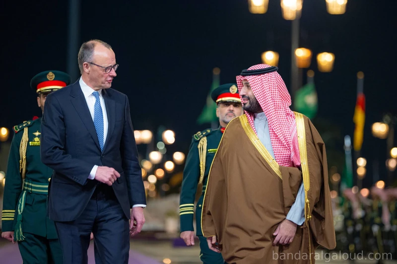 سمو سيدي ولي العهد يستقبل المستشار الألماني في الرياض - صورة 14