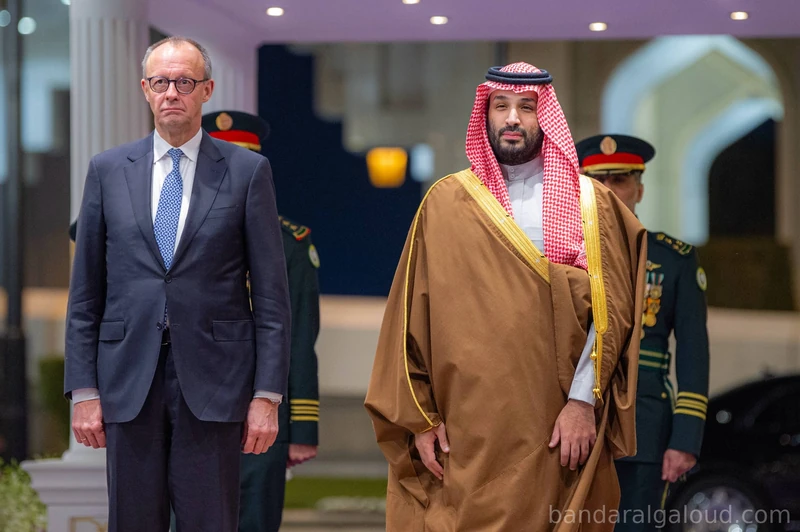 سمو سيدي ولي العهد يستقبل المستشار الألماني في الرياض - صورة 15