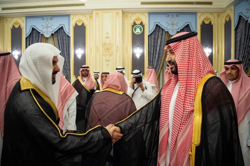 سمو سيدي ولي العهد يستقبل أصحاب السمو والفضيلة والمعالي وجمعاً من المواطنين في جدة. - صورة 12